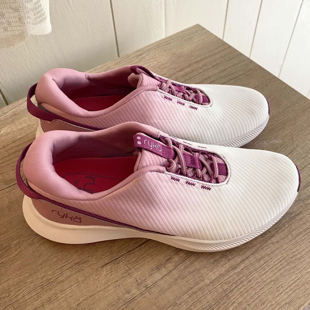 Ryka Finesse Women’s Sneakers Pink White Size 6.5